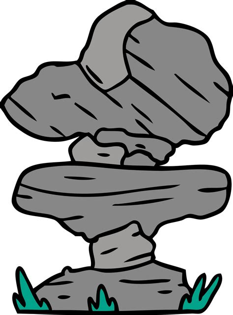 cartoon doodle of grey stone boulders 11503644 Vector Art at Vecteezy