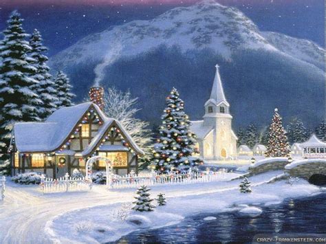 Christmas Village Night Wallpapers - Wallpaper Cave