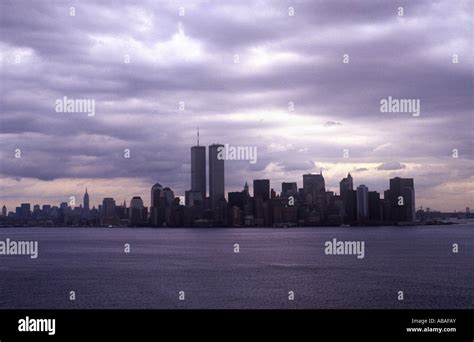 World Trade Center, New York City Skyline Before Terrorist Attack On 9 ...