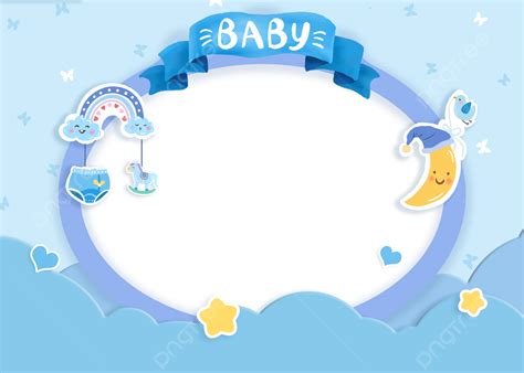 Blue Refreshing Cute Baby Baptism Background, Desktop Wallpaper ...