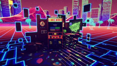 Wallpaper : arcade, synthwave, digital art, video games 1920x1080 - WallpaperManiac - 1660473 ...