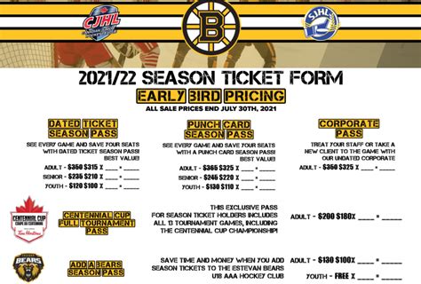 Season Tickets; Centennial Cup Tickets On Sale July 19th! | Estevan Bruins