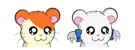 Hamtaro and Bijou - bust by Helin-and-Kosshi on DeviantArt