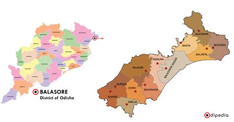 Map Of Odisha with Districts Navigate Seamlessly | Odipedia