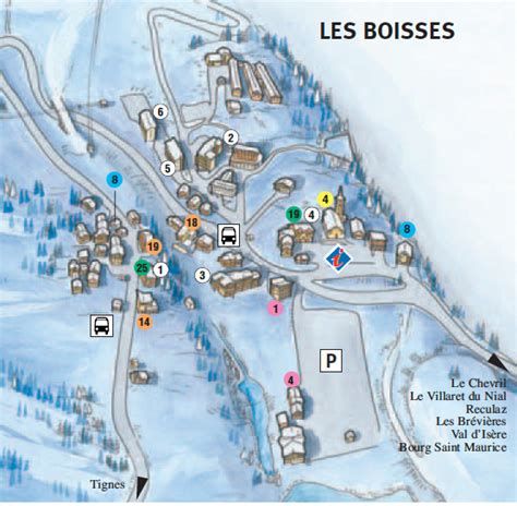 Tignes town & Resort Maps