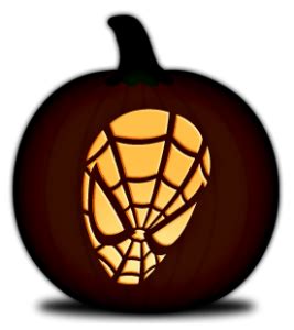 Free spiderman pumpkin stencil carving pattern designs for download ...