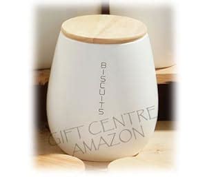 CREAM CERAMIC BISCUIT BARREL: Amazon.co.uk: Kitchen & Home