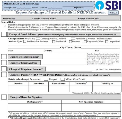 Download SBI Mobile Number Change Application Form PDF & Request Letter