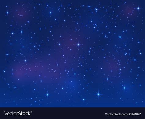 Stars on blue sky background Royalty Free Vector Image