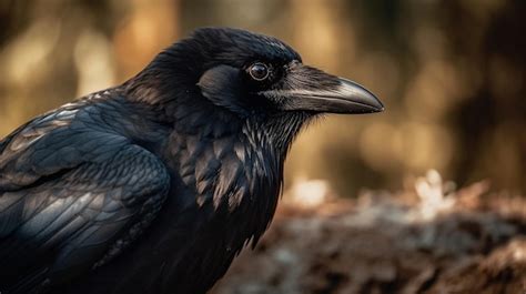 Premium AI Image | A close up of a crow's beak