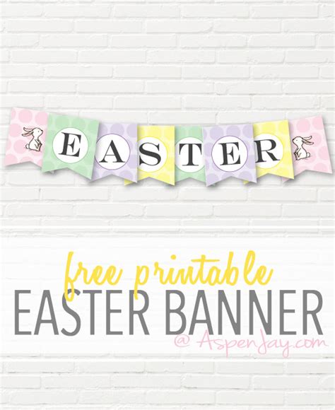 Free Easter Banner Printable - Aspen Jay