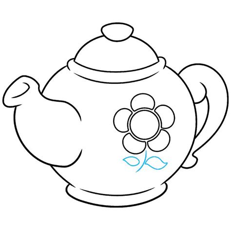 How to Draw a Tea Pot - Easy Step-by-Step Tutorial