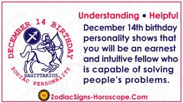 December 14 Zodiac (Sagittarius) Horoscope Birthday Personality and Lucky Things