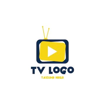Premium Vector | Tv logo design template vector