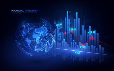 Stock market or forex trading graph in graphic concept suitable for financial investment or ...