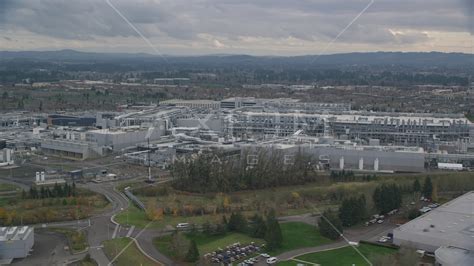 Intel Ronler Acres Campus, Hillsboro, Oregon Aerial Stock Photo AX155 ...