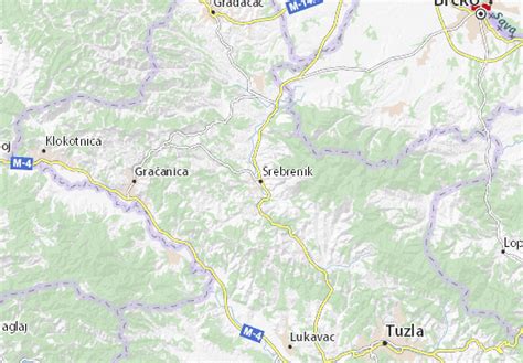 Mappa MICHELIN Srebrenik - Pinatina di Srebrenik ViaMichelin