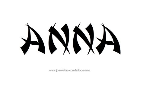 Anna Name Tattoo Designs