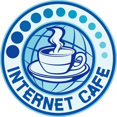 Internet cafe — Stock Vector © Tribaliumivanka #27257469