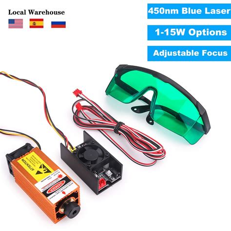 450nm Blue Laser Carving Module DIY Laser Wood Marking Cutting Tool ...