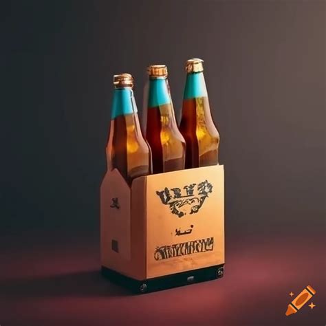 Rennhak branded beer crate on Craiyon