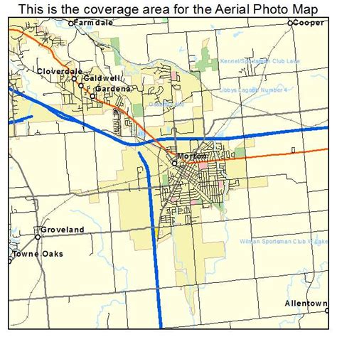 Aerial Photography Map of Morton, IL Illinois