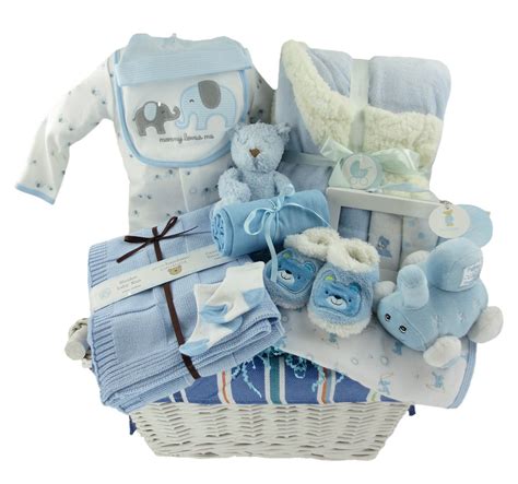 Luxurious Baby Boy Gift Basket - HAZELTON'S | USA