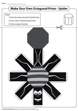 Foldable Net of an Octagonal Prism