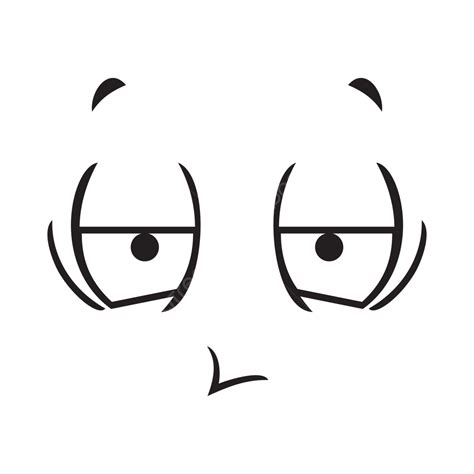 Bored Cute Cartoon Expression, Bored, Cartoon, Character PNG and Vector with Transparent ...