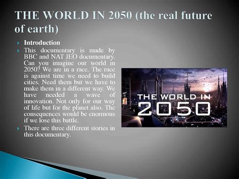 SOLUTION: Presentation on real future of earth - Studypool