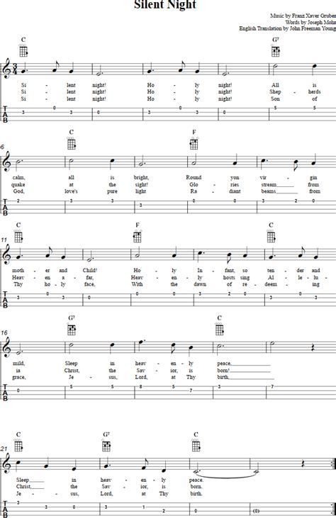 Silent Night Piano Chords - Sheet and Chords Collection