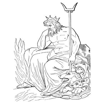 Greek Mythology Coloring Pages Hades