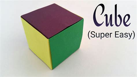 Simple & Easiest CUBE on Earth - Modular Origami Tutorial by Paper ...