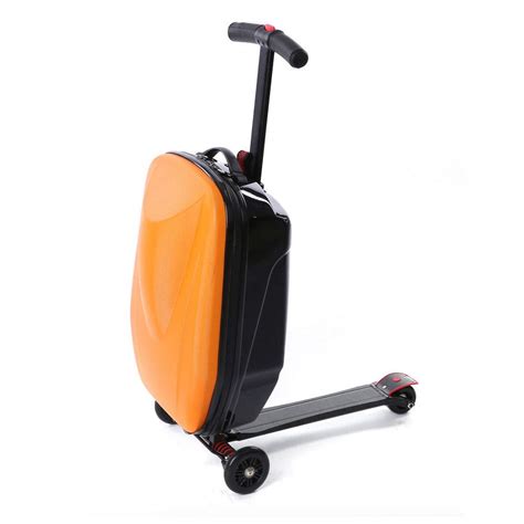 Scooter Suitcase,20inch Foldable Multifunctional Luggage Scooter Ride ...