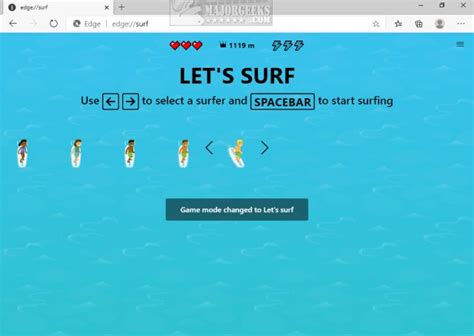 How to Play Lets Surf in Microsoft Edge - MajorGeeks