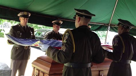 Pop's Funeral Ceremony Folding of the Flag - YouTube