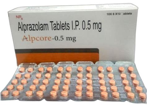 Alprazolam 0.5mg (Alpcore 0.5) Tablet, NEWTECH LIFESCIENCE LLP at Rs 200/box in Surat