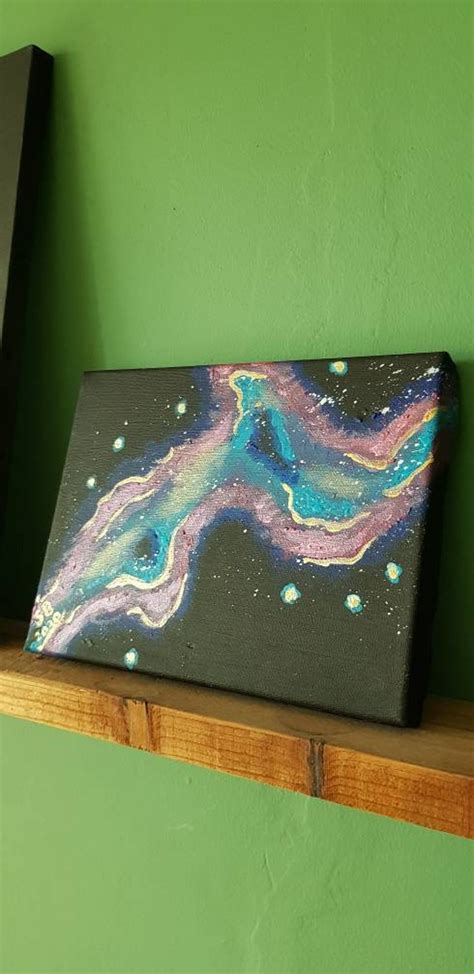 Galaxy Paintings With Purple Pink and Blue - Etsy