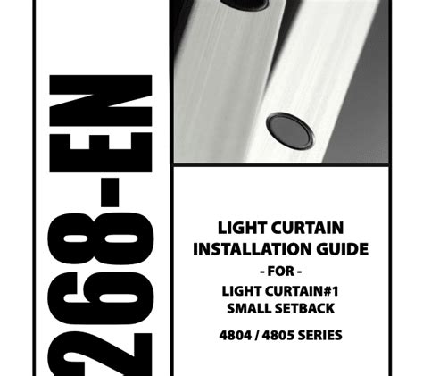 268 - Light Curtain Installation Guide (Small Setback) | Peelle