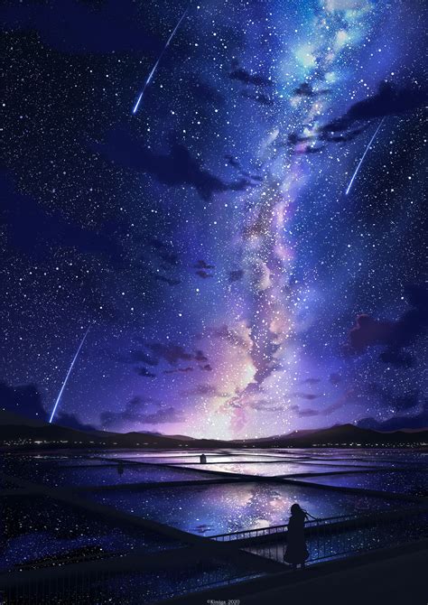 Milky way in 2022 | Night sky wallpaper, Anime art beautiful, Anime scenery