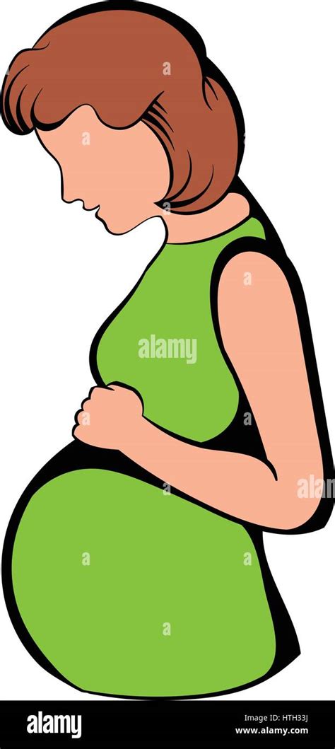 Pregnant woman icon, icon cartoon Stock Vector Image & Art - Alamy