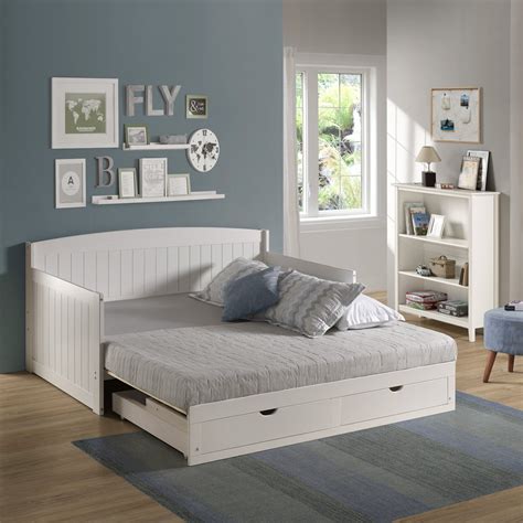 Daybed With Trundle And Storage | Foter