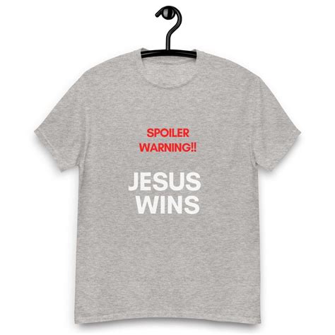 Spoiler Warning Jesus Wins T-shirt - Etsy