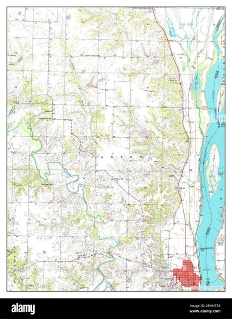 Canton, Missouri, map 1950, 1:24000, United States of America by Timeless Maps, data U.S ...