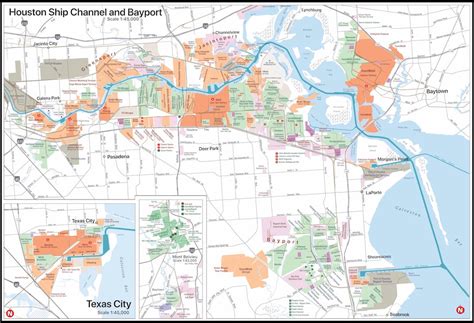 2024 Houston Ship Channel Industrial Map – Houston Map Company