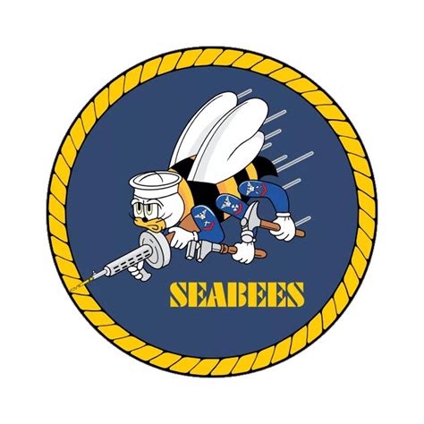 US Navy SEABEES Original Logo Vinyl Sticker 3 Inch Diameter - Etsy