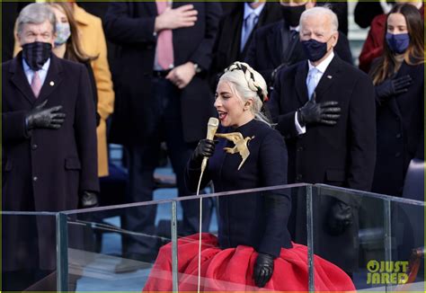 Lady Gaga Performs the National Anthem at Presidential Inauguration Ceremony 2021: Photo 4518223 ...