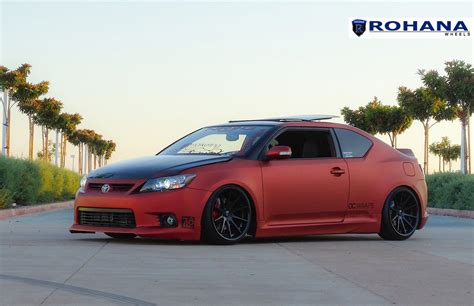 Slammed Scion TC on RC10 Rims by Rohana | Scion tc, Scion, Slammed