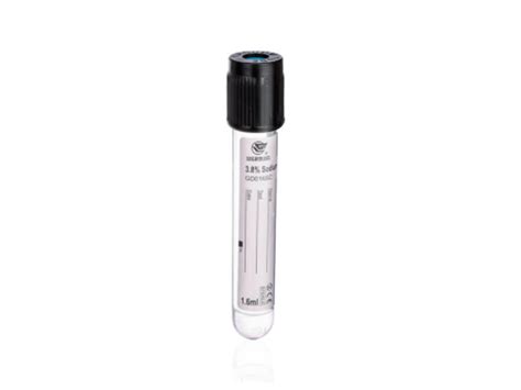 Disposable ESR Tubes Black Top Blood Collection Vial Vacutainer OEM Manufacturer