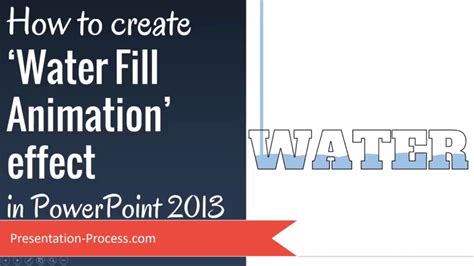 How to Create Water Fill Animation Effect in PowerPoint 2013 - YouTube